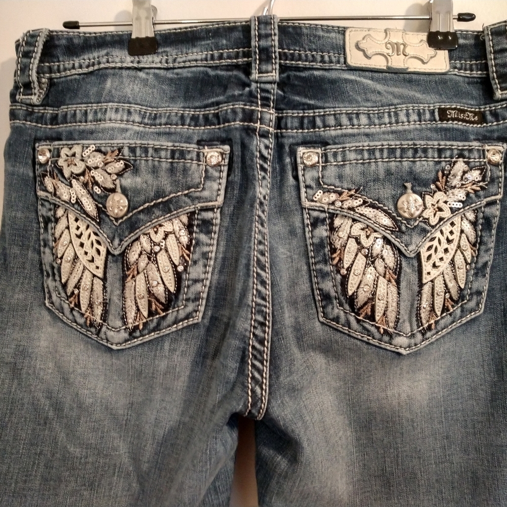 Miss Me Embellished Jeans Sz 32 L